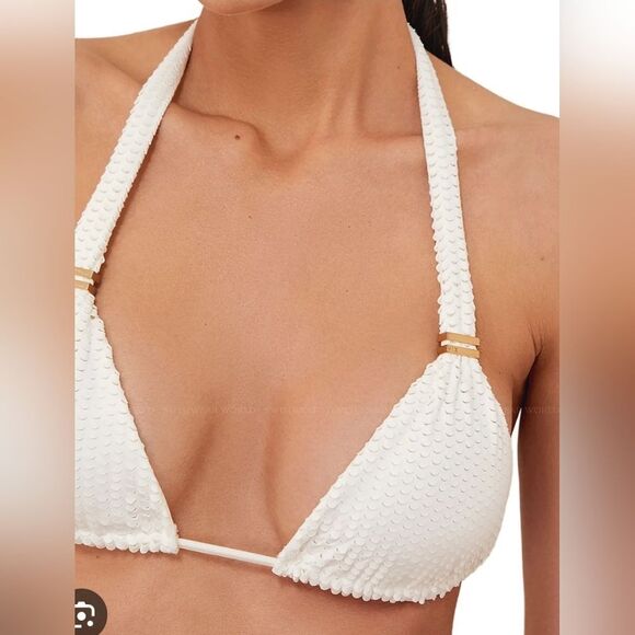 VIX Scales White Halter Bikini Top - Picture 6 of 15